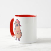 Coole Capybara ASL I Love You Gebaar Valentijn Mok (Voorkant links)