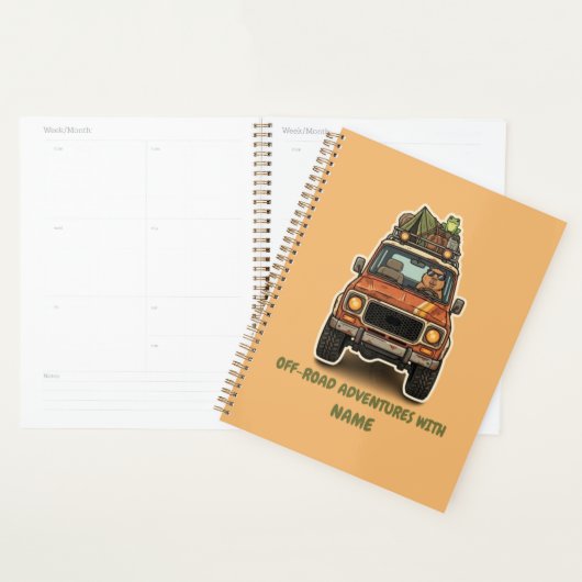 Coole Capybara Kampeeravontuur Maatwerk Planner (Display)