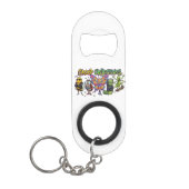 Coole Cartoon Bug Squad Graffiti - Groepsdoelstell Mini Flessenopener (Voorkant)