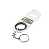 Coole Cartoon Bug Squad Graffiti - Groepsdoelstell Mini Flessenopener (Achterkant Gekanteld)