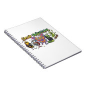 Coole Cartoon Bug Squad Graffiti - Groepsdoelstell Notitieboek (Rechterzijde)