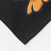 Coole Cartoon Pinguïn Voetbalspeler Fleece Deken (Hoek)