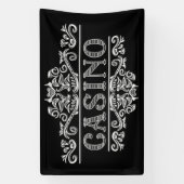 coole casino-liefhebber spandoek (Verticaal)