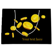 coole casino-munten toevoegen tekst groot cadeauzakje (Voorkant)