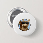 Coole Cat-Button Ronde Button 5,7 Cm (Voorkant /achterkant)