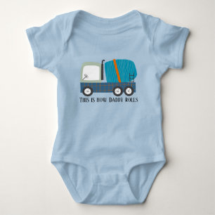 coole cementtruck baby papa romper