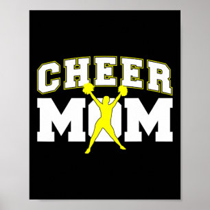 Coole Cheer Moeder Kunst Voor Vrouwen Cheerleader Poster