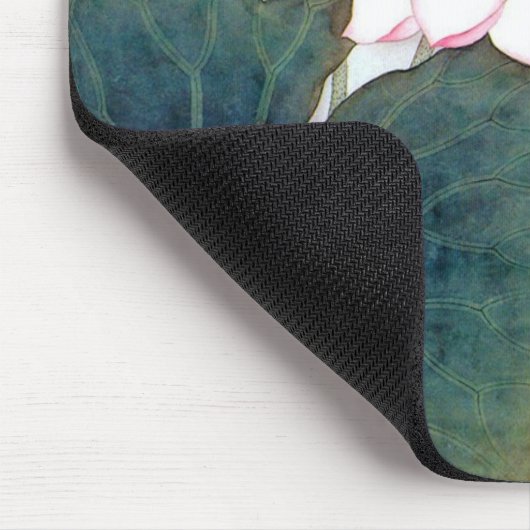 coole chinese lotus leaf roze bloem vlinder muismat (Hoek)