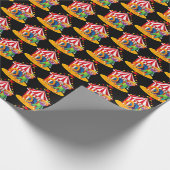 " coole circus clown " cadeaupapier (Hoek)