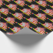 " coole circus clown " cadeaupapier (Hoek)