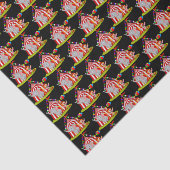 " coole circus clown " tissuepapier (Detail)