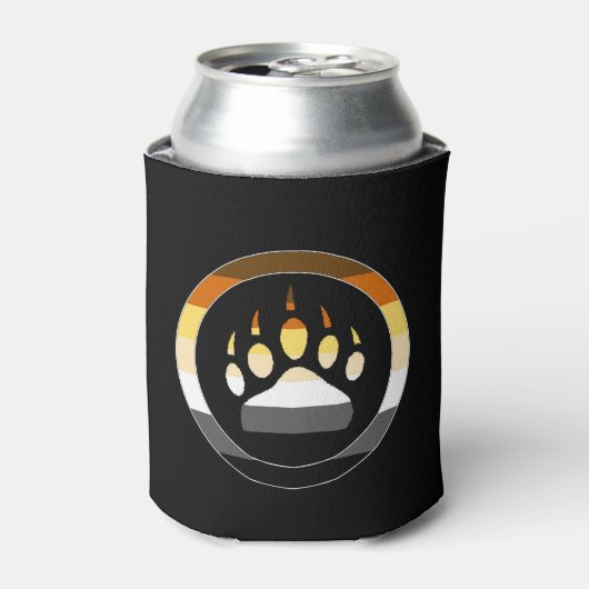 Coole Cirkel Gay Bears Pride Vlag Beer Poot Blikjeskoeler (Blikje Voorkant)