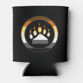 Coole Cirkel Gay Bears Pride Vlag Beer Poot Blikjeskoeler (Voorkant)