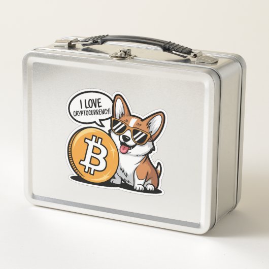 Coole Corgi Houdt van Cryptovaluta (Voorkant)