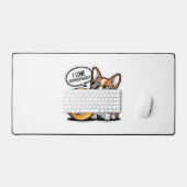 Coole Corgi Houdt van Cryptovaluta Bureaumat (Keyboard & Muis)