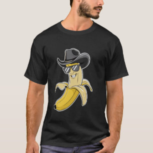 Coole Cowboy Banaan Met Zonnebril T-shirt
