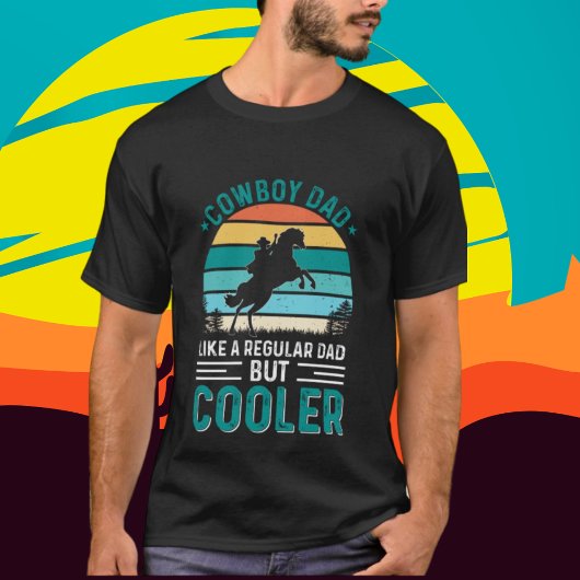 coole cowboy Pap woord T-shirt