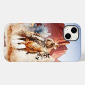 coole cowboy Westerne liefhebbers Case-Mate iPhone Case (Achterkant (horizontaal))