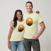 coole coyote cirkel ontwerp t-shirt (Unisex)