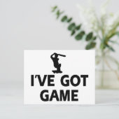 coole cricketdesign briefkaart (Staand voorkant)