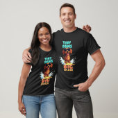 Coole Dachshond Surfende Hond T-shirt (Unisex)