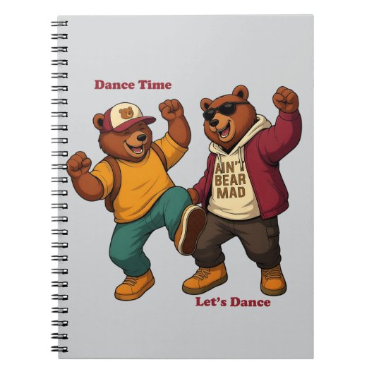 Coole dansende beren notitieboek (Voorkant)