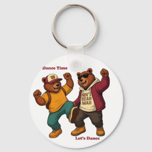 Coole dansende beren sleutelhanger
