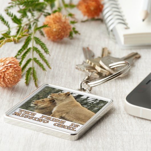 coole design van leeuwen sleutelhanger (Zijkant)