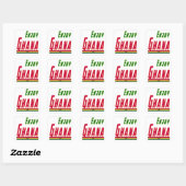Coole Design voor Ghana Vierkante Sticker (Vel)