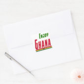Coole Design voor Ghana Vierkante Sticker (Envelop)