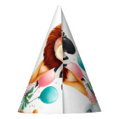 coole dierentuin zebra safari In Twee De Wilde 2e  Feesthoedjes (Achterkant)