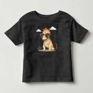 Coole Dinosaur met Zonnebril Grappige Cute Kindere Kinder Shirts