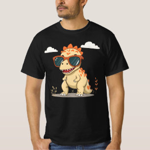 Coole Dinosaur met Zonnebril Grappige Cute Kindere T-shirt