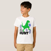 coole dinosaur paasjacht T-Shirt (Voorkant volledig)
