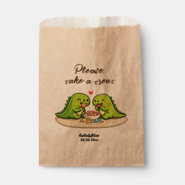 Coole dinosaurus eet snoep bedankzakje