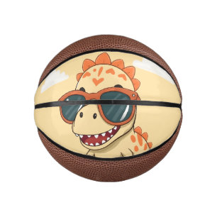 Coole dinosaurus met zonnebril Grappige Malle Kind Basketbal