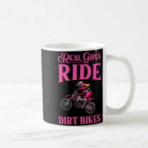 Coole dirt bike kunst voor vrouwen meisjes motocro koffiemok