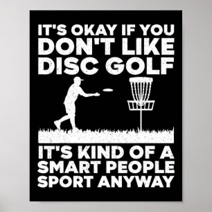 Coole Disc Golf Kunst Voor Mannen Vrouwen Disc Gol Poster
