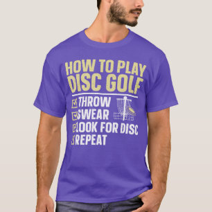 Coole Disc Golf Kunst Voor Mannen Vrouwen Golfer D T-shirt