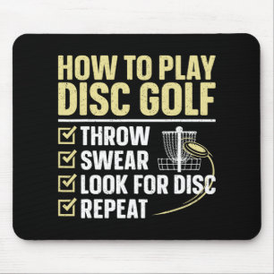 Coole Disc Golf Kunst Voor Mannen Vrouwen Kinderen Muismat