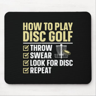 Coole Disc Golf Kunst Voor Mannen Vrouwen Kinderen Muismat