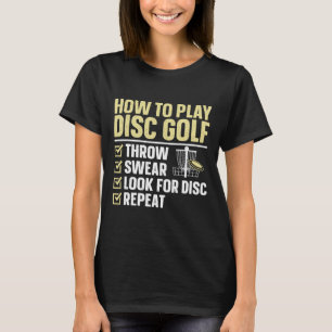 Coole Disc Golf Kunst Voor Mannen Vrouwen Kinderen T-shirt