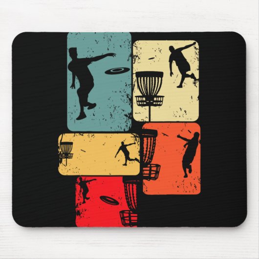 Coole Disc Golf Ontwerpen en Cadeau-ideeën Disc Go Muismat (Voorkant)