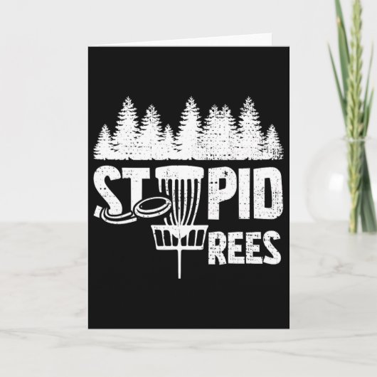 Coole Disc Golf Speler Quote I Stomme Boom Kaart (Voorkant)