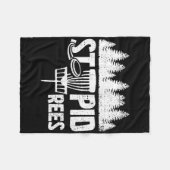 Coole Disc Golf Speler Quote Ik Stomme Boom Fleece Deken (Voorkant (Horizontaal))