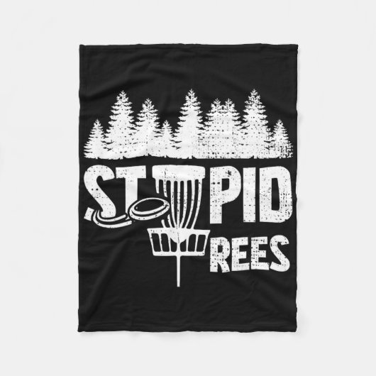 Coole Disc Golf Speler Quote Ik Stomme Boom Fleece Deken (Voorkant)