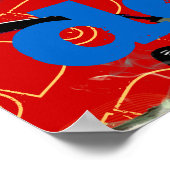 coole DJ-hoofdtelefoon Poster (Hoek)