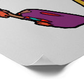 coole DJ-hoofdtelefoondecor Poster (Hoek)