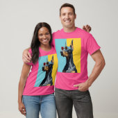 Coole Dobermann met zonnebril T-shirt (Unisex)