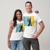 Coole Dobermann met zonnebril T-shirt (Unisex)